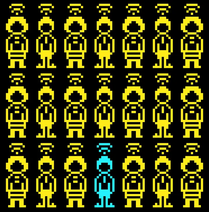 TBD pixel-art illustration