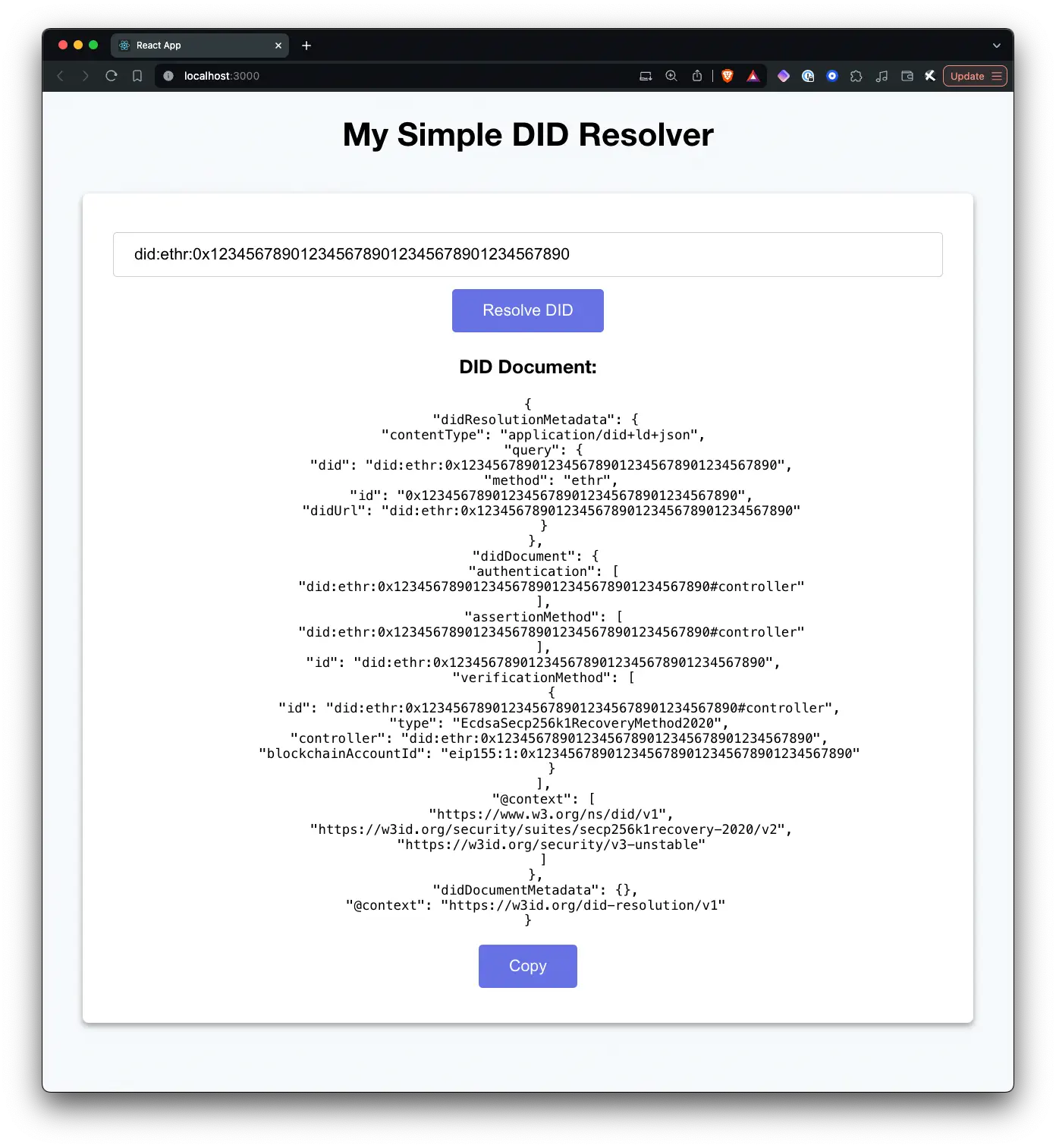 React App Example