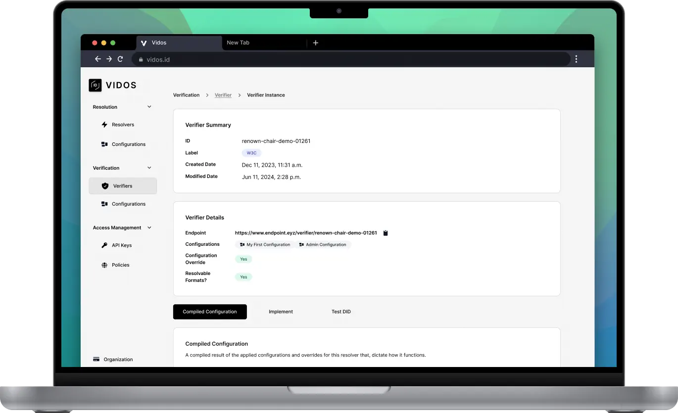 Vidos Verifier Service
